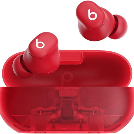 Beats Solo Buds — Wireless Bluetooth Earbuds Transparent Red