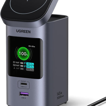 UGREEN Nexode Power Bank 20000mAh 145W Qi2 Certified 15W Wireless Fast Charging