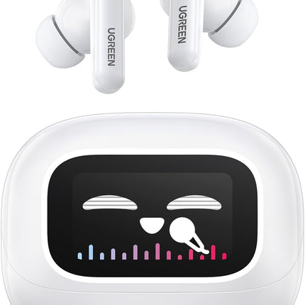 UGREEN Echo Buds Magic, Active Noise Cancelling Earbuds with Fun Smart Display