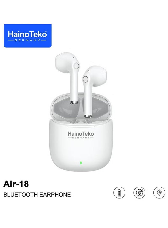 Haino Teko Air 18 True Wireless Earbuds White