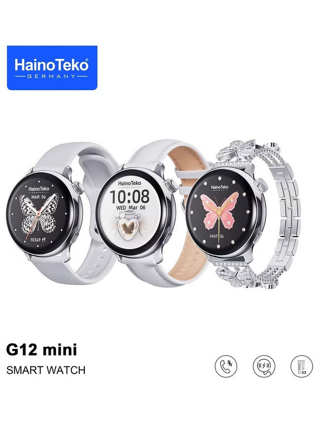 Haino Teko Germany G12 mini Smart Watch For Women Silver