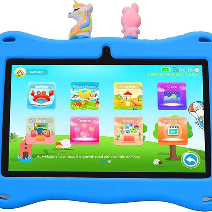 Oteeto TAB 5 Kids 5G Wifi Tablet with 7 Inch IPS LED Display Blue