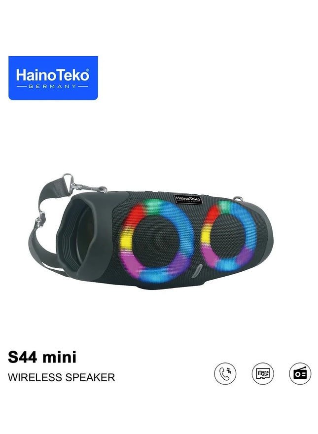 Haino Teko Germany S44 Mini Portable Wireless Bluetooth Speaker Black