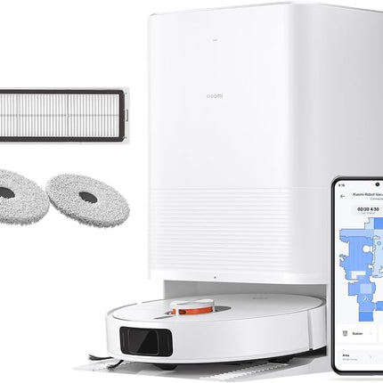 Xiaomi Robot Vacuum X20 Pro with 7000Pa Suction power, All-in-One Station, Auto Mop washing