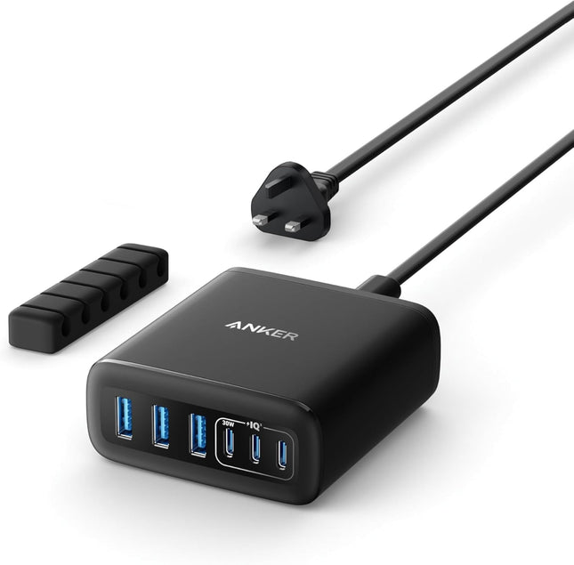 Anker USB C Charger, 6 Port Charging Station with 112W Power