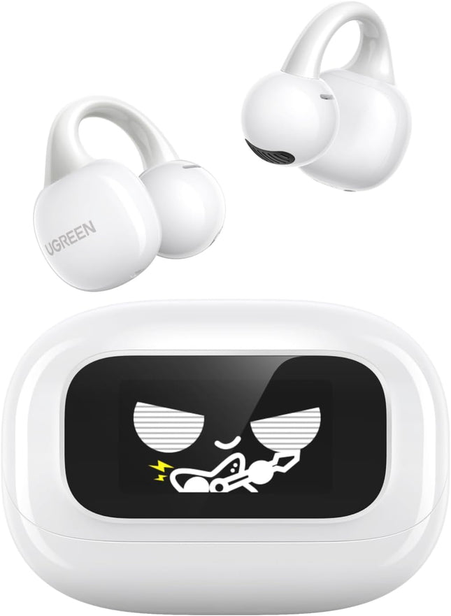 UGREEN ClipBuds Magic, Bluetooth Earbuds with Fun Smart Display