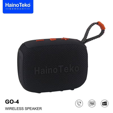 Haino Teko Germany GO 4 Portable Mini Bluetooth Wireless Speaker Black