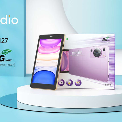 MODIO TAB M127 tablet, 8-inch screen, supports 5G WiFi connection, 8GB of RAM and 256GB