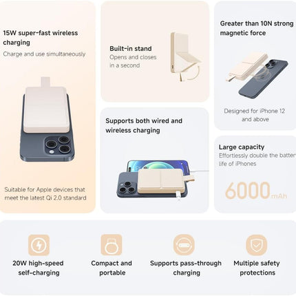 Xiaomi Magnetic Power Bank  15W 6000mAh