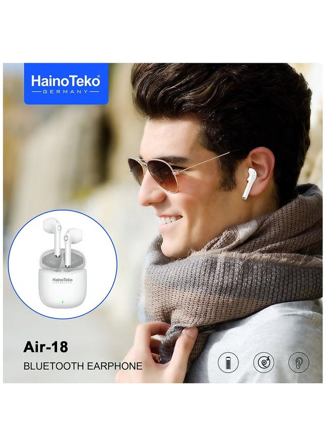 Haino Teko Air 18 True Wireless Earbuds White