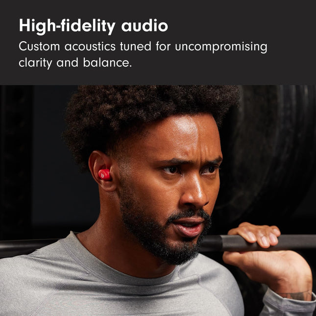 Beats Solo Buds — Wireless Bluetooth Earbuds Transparent Red