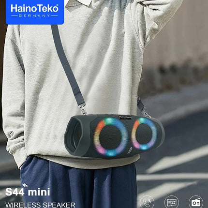 Haino Teko Germany S44 Mini Portable Wireless Bluetooth Speaker Black