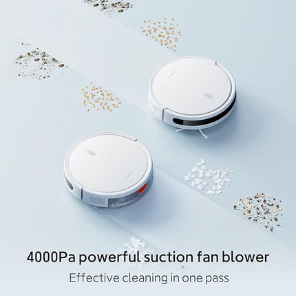 Xiaomi Robot Vacuum E10 | Slim Powerful Suction Fan Blower- 4000pa  White