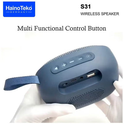 Haino Teko Germany S31 Portable Wireless Bluetooth Speaker Black