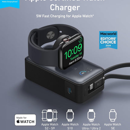 Anker MagGo Power Bank for Apple Watch, Officially Certified 10,000mAh