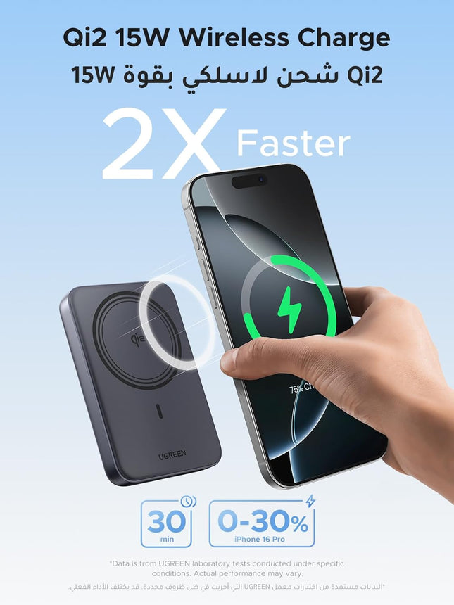 UGREEN Nexode Wireless Power Bank 10000mAh Qi2