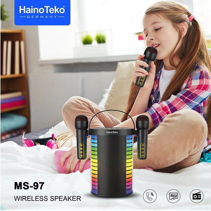Haino teko MS-97 wireless speaker with wireless 2 mic