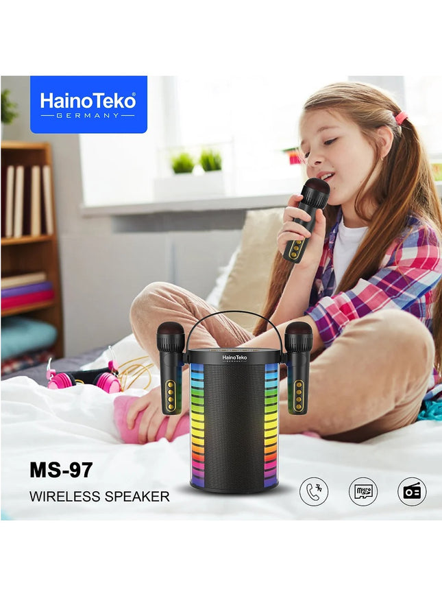 Haino teko MS-97 wireless speaker with wireless 2 mic