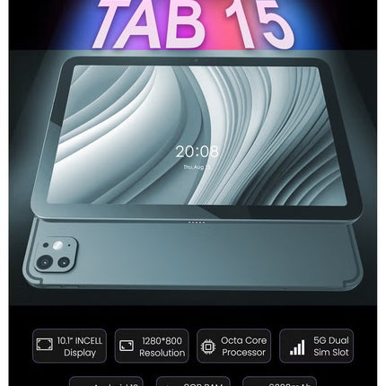 Oteeto TAB 15 Slim Design 5G Android Tablet Grey