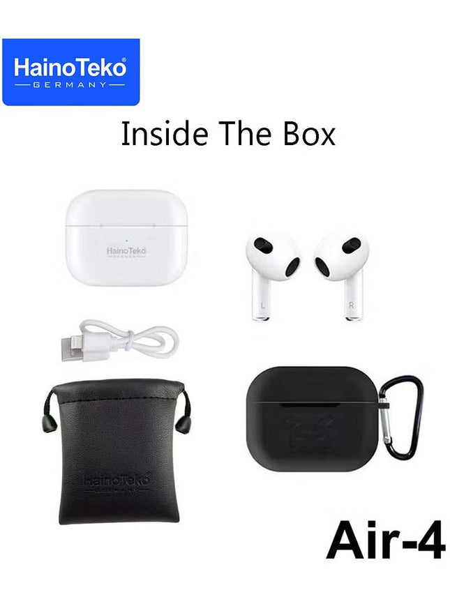Haino Teko Air4 Wireless Bluetooth Earbuds With High Bass Sound Quality