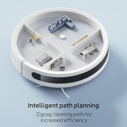 Xiaomi Robot Vacuum E10 | Slim Powerful Suction Fan Blower- 4000pa  White