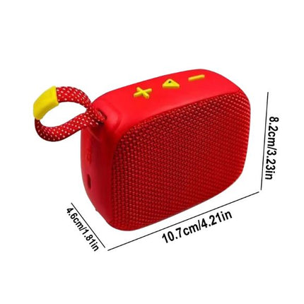Haino Teko Germany GO 4 Portable Mini Bluetooth Wireless Speaker Red