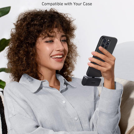 Anker Nano Power Bank, Mini Portable Charger with Built-In Foldable USB-C Connector