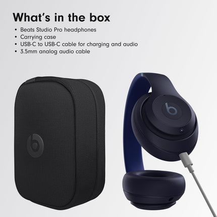 Beats Studio Pro - Wireless Bluetooth Noise Cancelling Headphones Navy Blue