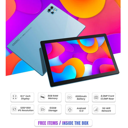 Oteeto Tab 12 Pro 5G Android Tablet Grey