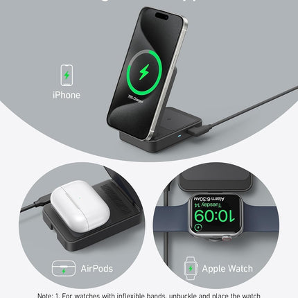 Anker MagSafe Charger Compatible, MagGo 3-in-1