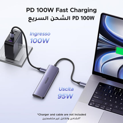 UGREEN Revodok USB C Hub 7-in-1 with [High-Speed] SD/TF Card Reader, 4K HDMI