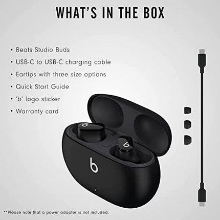 Beats Studio Buds True Wireless Noise Cancelling Earphones Active Noise Cancelling Black