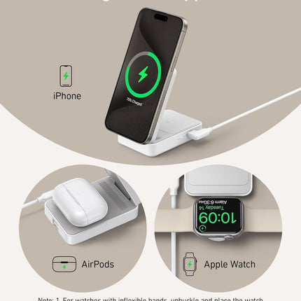 Anker MagGo 3-in-1 Wireless Charging Station