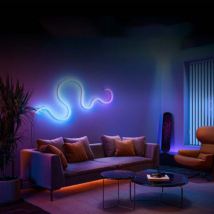 Xiaomi Smart Lightstrip Pro | Soft Uniform Colours | Sound Reactive Light | RGB Gaming Light Effects | Plenty of pre-Set Modes| Built in Microphone | White