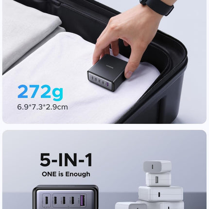 UGREEN Nexode 65W 5-Port USB-C Charging Station