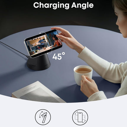 Anker MagGo Magnetic Wireless Charger (Dock Stand), 3-in-1 Qi2