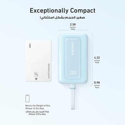 Anker Zolo Power Bank, 10,000mAh 30W High-Speed Portable Charger