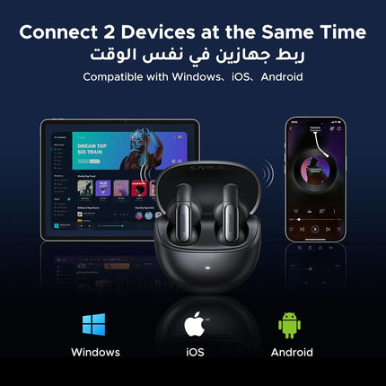 UGREEN HiTune S5 Noise Cancelling Earbuds Black/Grey