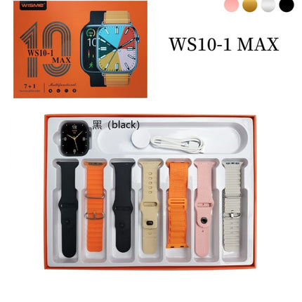 Wisme WS10-1 Max, 7-in-1 Strap Set, Fitness Tracking, Smartwatch