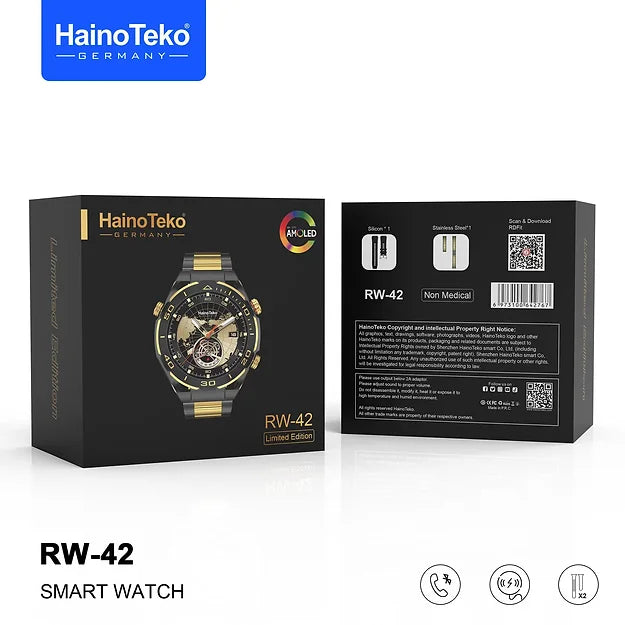 Haino Teko Germany RW42 Round Shape Amoled Watch
