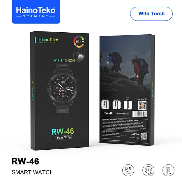 Haino Teko Germany RW46 Roundshape Amoled Watch