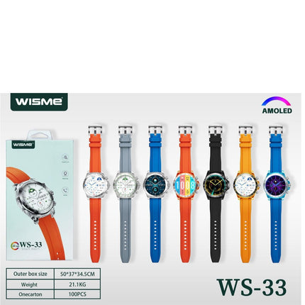 Wisme WS33 Smartwatch | 7-in-1 Strap Set, Fitness Tracking & Health Monitoring, Smartwatch