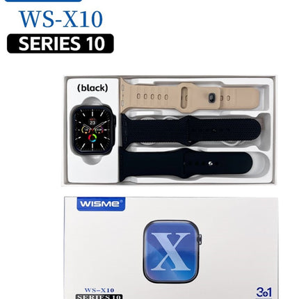 Wisme WS-X10 Series 10 Smartwatch | 3-in-1 Strap Set