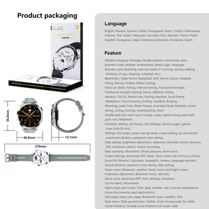 Ferefit WS-26 Smartwatch with 1.52-Inch Full Touch Screen
