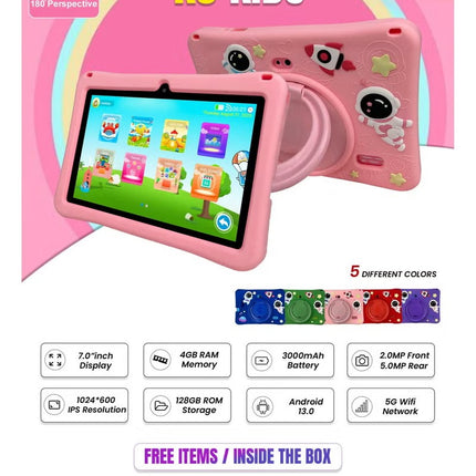 Oteeto K3 Kids Tablet Red/Black